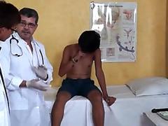 Asian twinks ass eaten by uniformed doctor