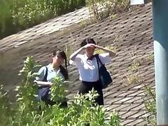 Naughty asians urinating in public