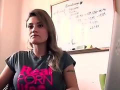 Kinky brunette lady fucks in lots of poses