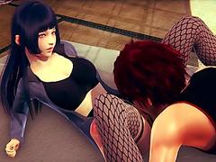 Hinata hyuga 3d, 3d hinata, anal