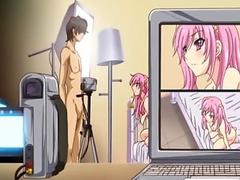 Busty japanese anime pussy and ass fucked