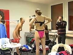German changing room footage