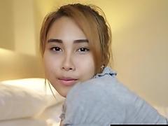 Sensual tiny lady from Thailand gets taken to the street to the hotel just to get her pussy nailed - Lady Sensual